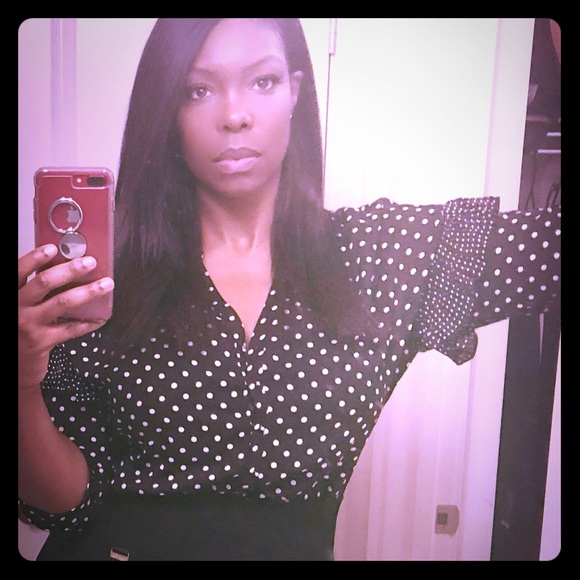 Polka Dot button down shirt - Picture 1 of 3